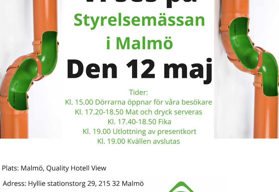 Vi ses på styrelsemässan i Malmö